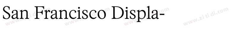 San Francisco Displa字体转换